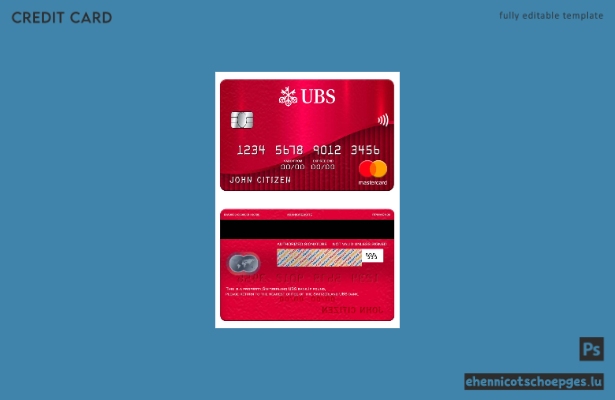 Beispielvorschau der UBS Bank Mastercard (Schweiz)